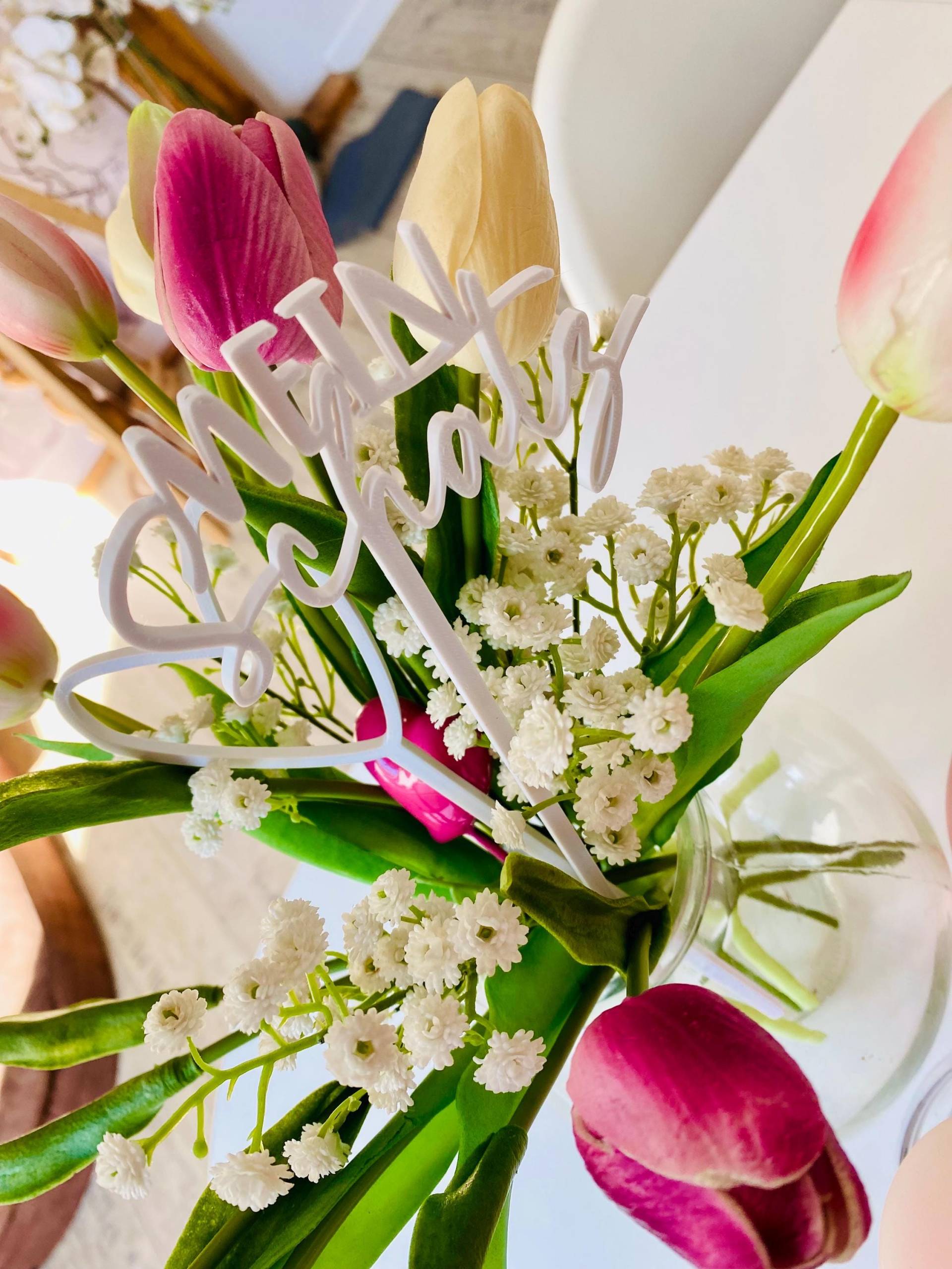 Blumenstecker - 3D Blumenstecker - 3D von Etsy - FrauSahne