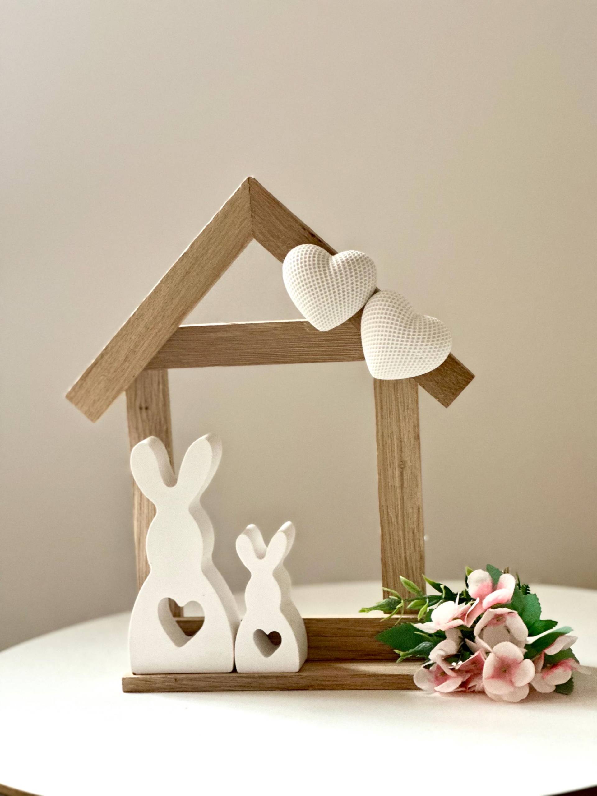 Klötzchen Haus Mit Hasen Und Herzen Klötzchen Haus Mit Hasen Und Herzen von Etsy - FrauSahne