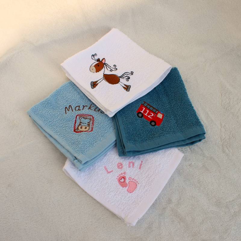 Waschtücher/Waschlappen Für Babys Baby Personalisiert 2Er Set Handtücher von Etsy - FrechdachsHandmade