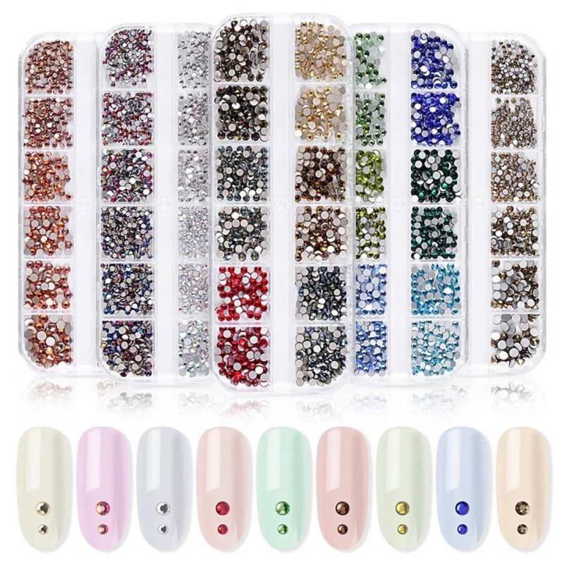 12Er Pack Strasssteine #11-14 Nail Art Kristalle von Etsy - GELAPRESSED