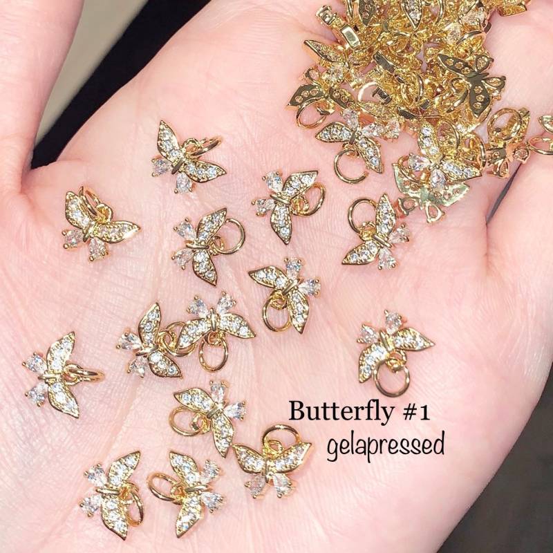 Schmetterling Cz Baumelnde Nagel Charms von Etsy - GELAPRESSED