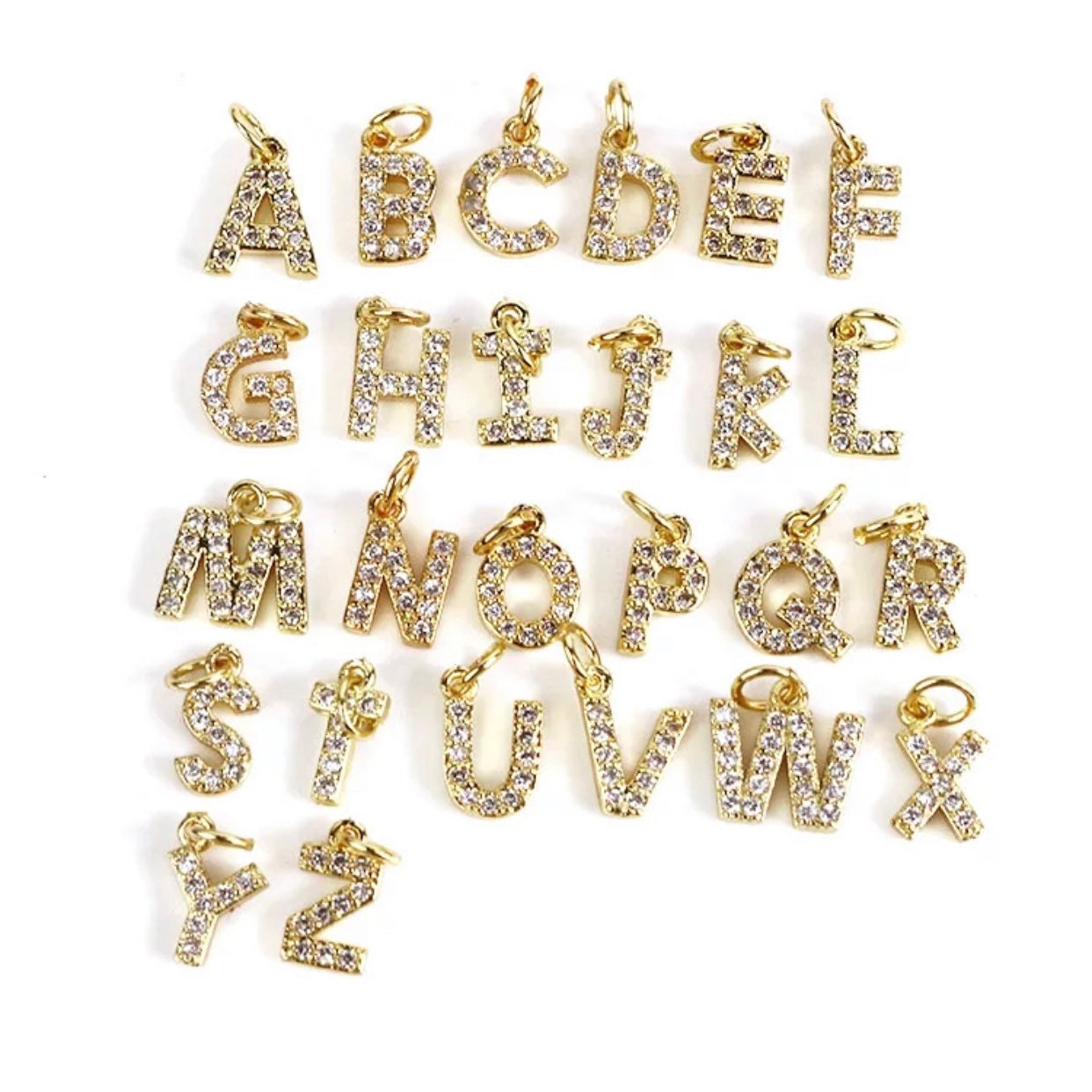 Zierlicher Mini Buchstabe Alphabet Cz Baumeln Nagel Charme von Etsy - GELAPRESSED