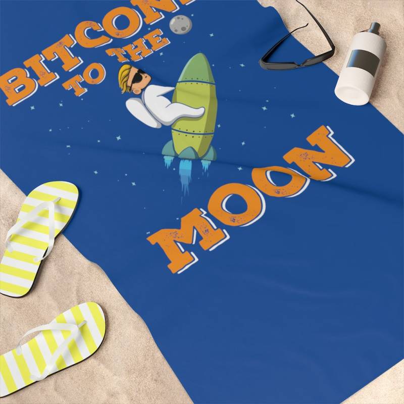 Bitcoin To The Moon Handtuch, Hodl Standardhandtuch, 30x60, Digitale Währung Raketenhandtuch von Etsy - Gearbusterz