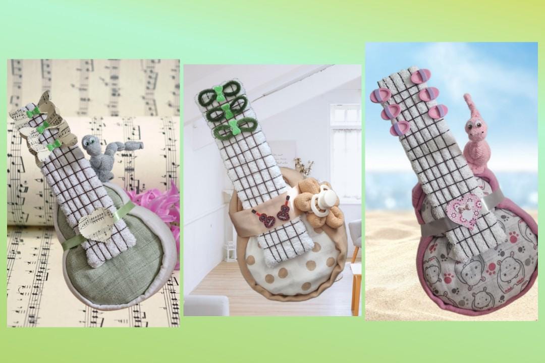 Windeltorte Originell Gitarre Rosa/Braun/Grün Für Mädchen Und Jungen Taufe Geburt Dino Schnuller Windeltorte Originell Gitarre Rosa/Braun/Grün Für Mädchen Und Jungen Taufe Geburt Dino Schnuller von Etsy - GeschenkeEckle