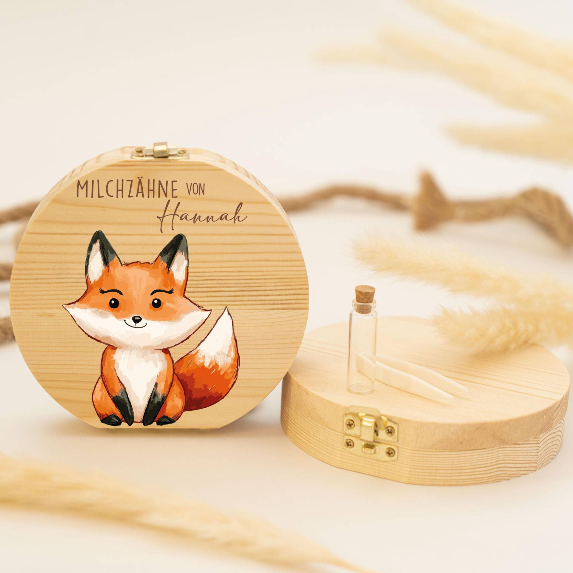 Personalisierte Zahndose Mit Fuchsmotiv | Holz Erinnerungsbox Für Milchzähne Geschenk Zur Taufe & Geburt, Milchzähne, Zahnfee von Etsy - GeschenkeFabrikShop