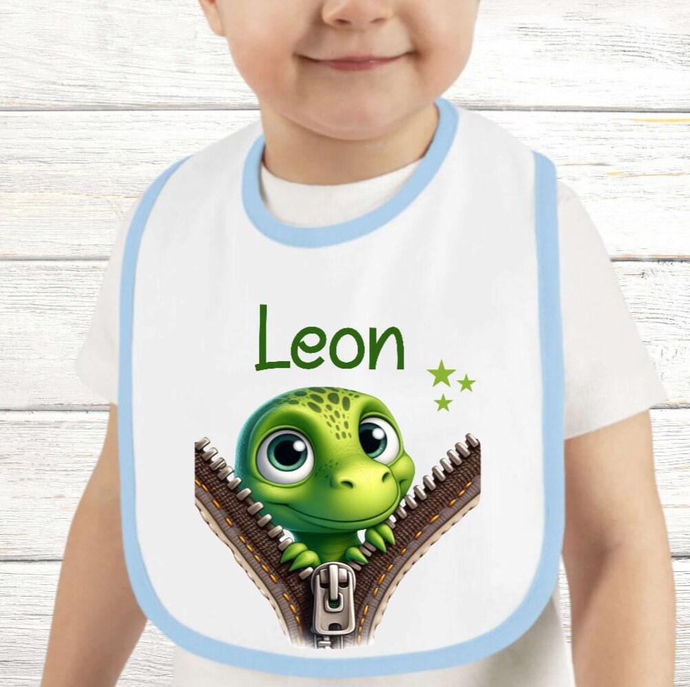 Baby Lätzchen Personalisiert Dinosaurier Mit Name Junge Sabberlatz Latz Geschenk Geburt Taufe von Etsy - Geschenkelaedchen