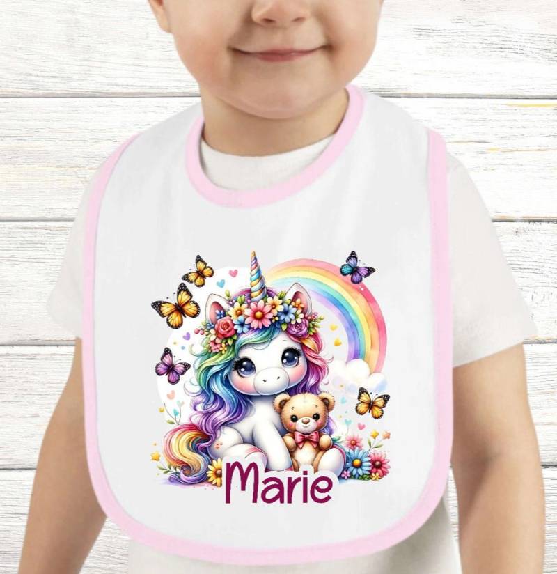 Baby Lätzchen Personalisiert Einhorn Mit Name Mädchen Sabberlatz Latz Geschenk Geburt Taufe von Etsy - Geschenkelaedchen