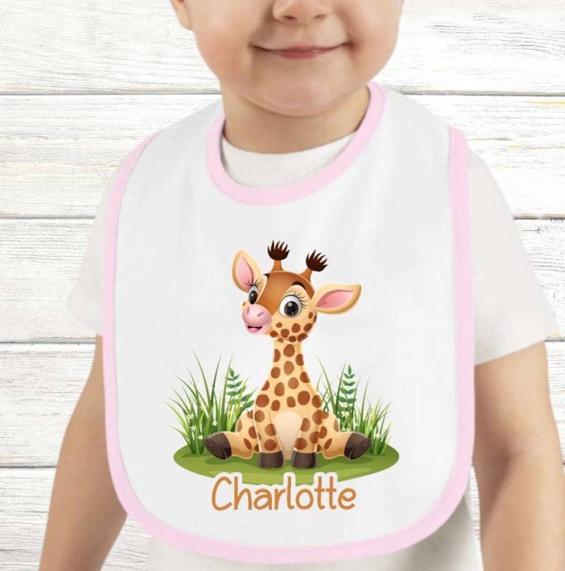 Baby Lätzchen Personalisiert Giraffe Mit Name Mädchen Sabberlatz Latz Geschenk Geburt Taufe von Etsy - Geschenkelaedchen