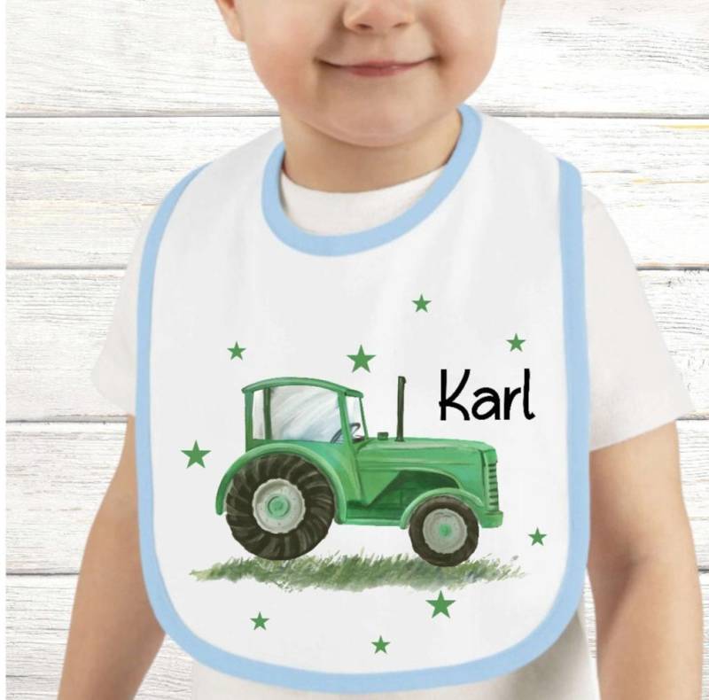 Baby Lätzchen Personalisiert Traktor Mit Name Sabberlatz Latz Geschenk Geburt Taufe von Etsy - Geschenkelaedchen