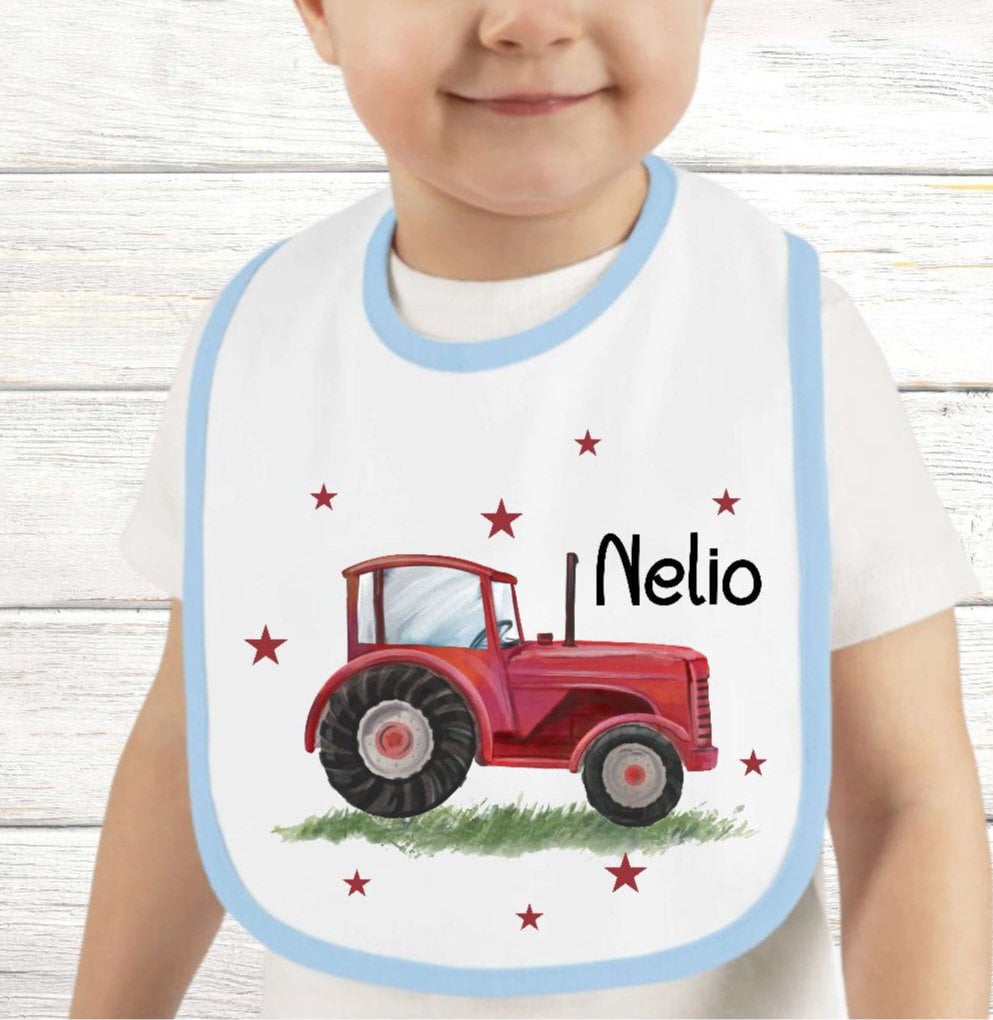 Baby Lätzchen Personalisiert Traktor Mit Name Sabberlatz Latz Geschenk Geburt Taufe von Etsy - Geschenkelaedchen