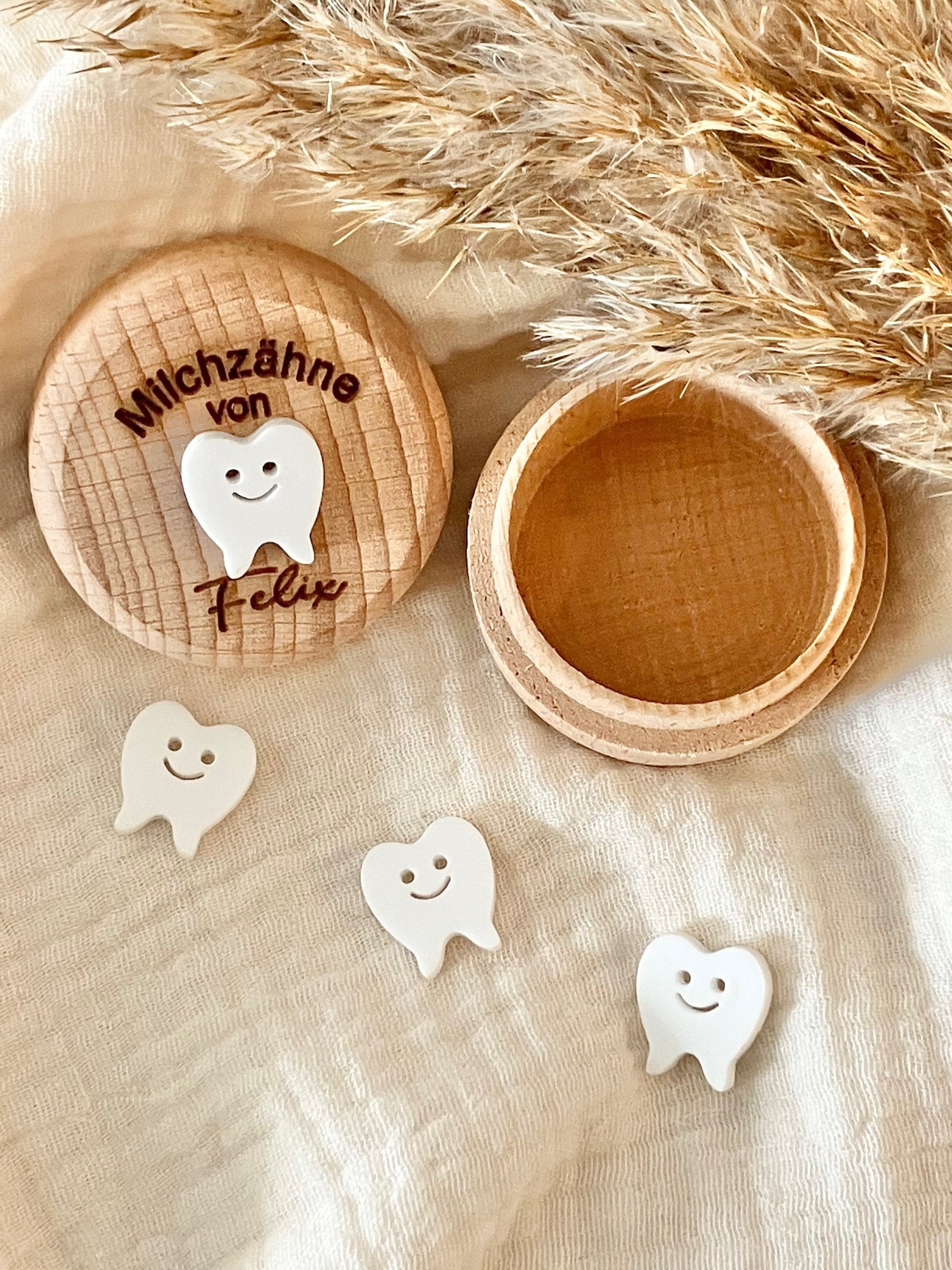 Milchzahndose Personalisiert Aus Holz | Zahndose Für Milchzähne von Etsy - Geschenkfasz