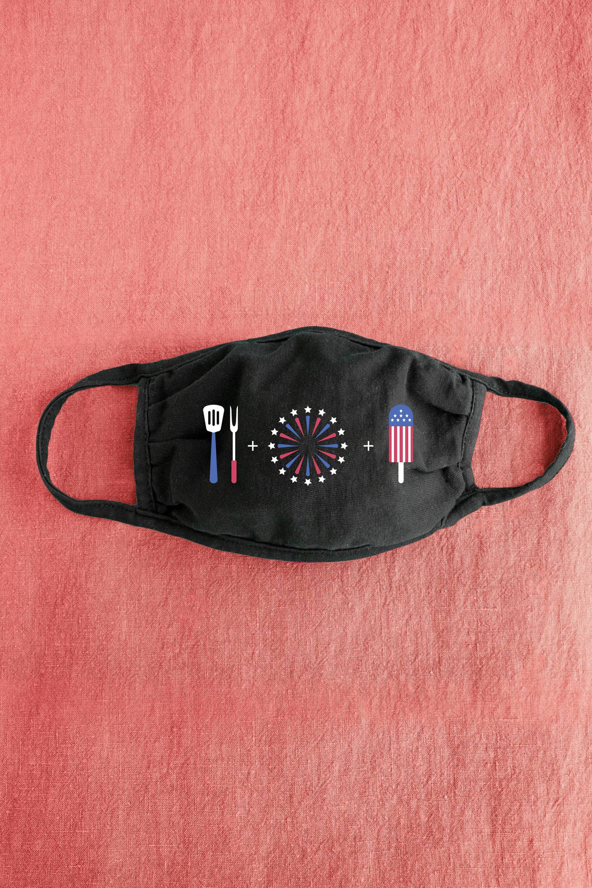 Grill + Feuerwerk Stiel | 4. Juli Baumwolle Maske Wiederverwendbare Gesichtsmaske Staubschutz Krankenhausmaske Für Erwachsene von Etsy - Giftgowns