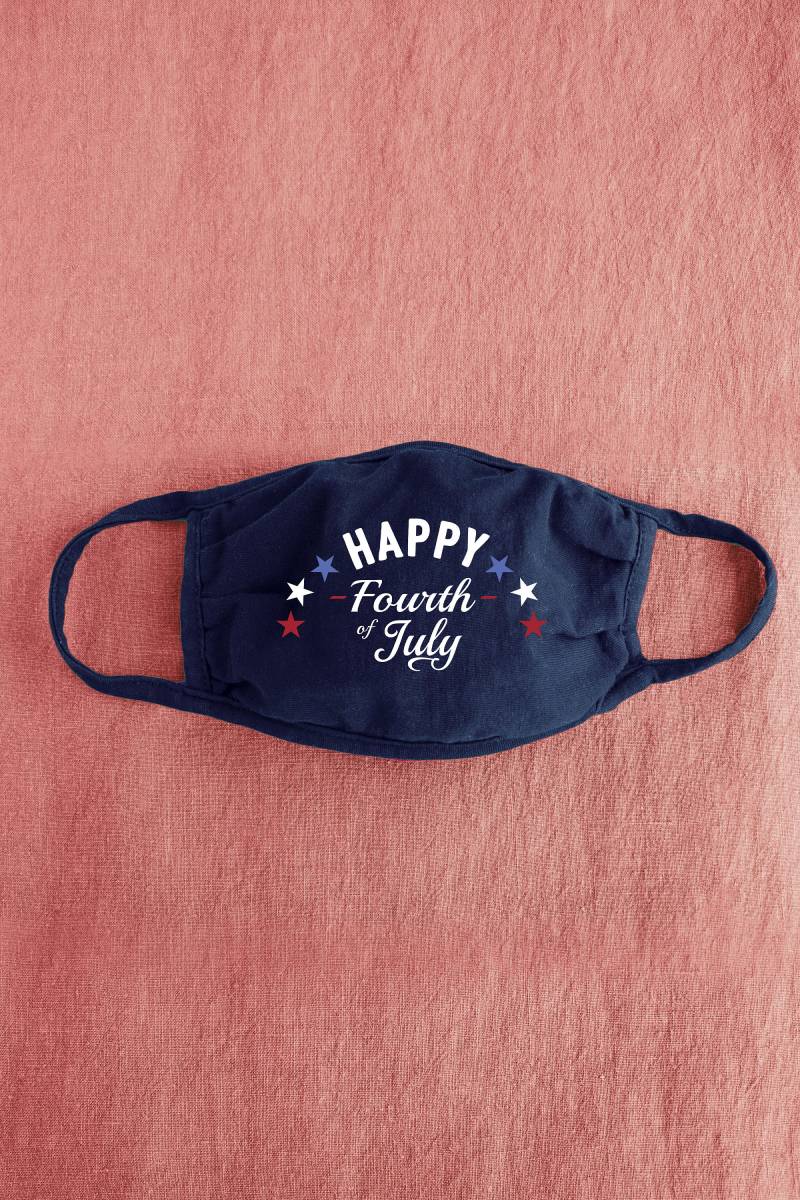 Happy Fourth Of July | Sterne | 4. Juli Baumwolle Maske Wiederverwendbare Gesichtsmaske Staubschutz Krankenhausmaske Für Erwachsene von Etsy - Giftgowns