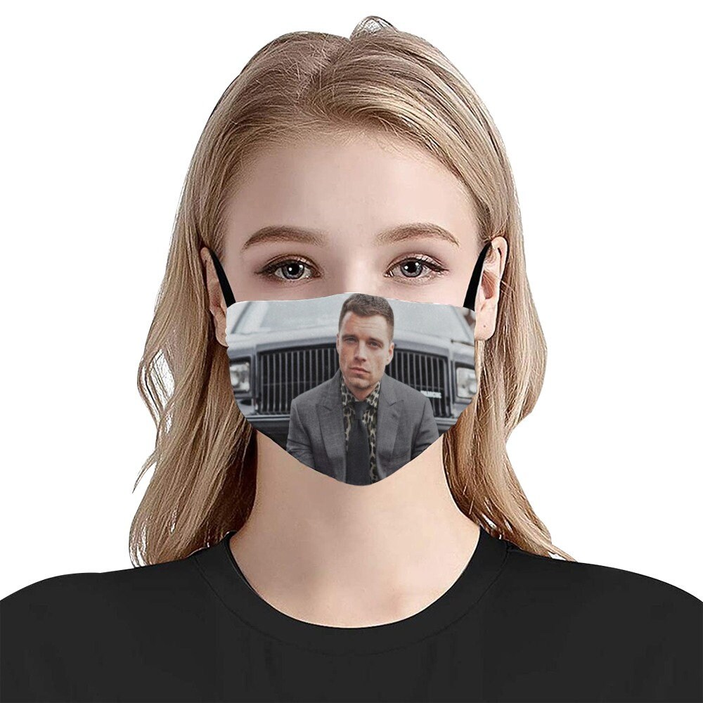 Sebastian Stan Gesichtsmaske Baumwollbedeckung Abdeckung Reisen Geburtstagsgeschenke Vatertag von Etsy - GiftstudioDesigns