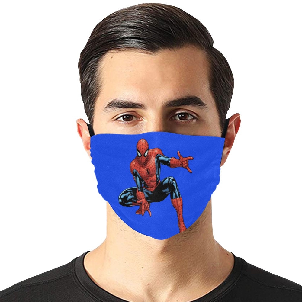 Spiderman Gesichtsmaske Superheld Baumwollbedeckung Abdeckung Reisen Geburtstagsgeschenke Vatertag von Etsy - GiftstudioDesigns