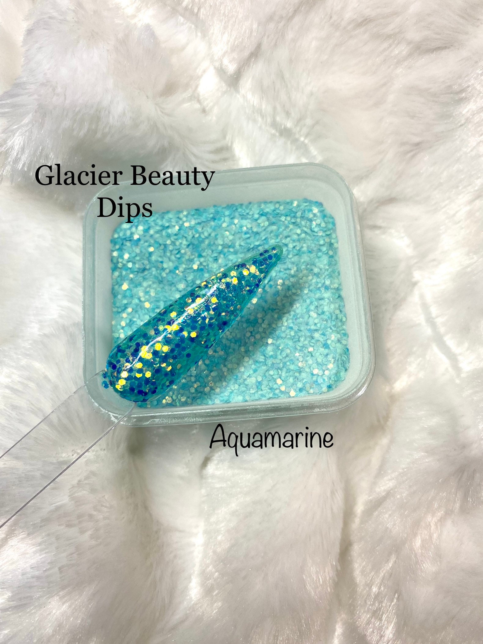 Aquamarin Dippulver/Dipnägel/Nägel/Dippulver/Acrylpulver von Etsy - GlacierBeautyNail