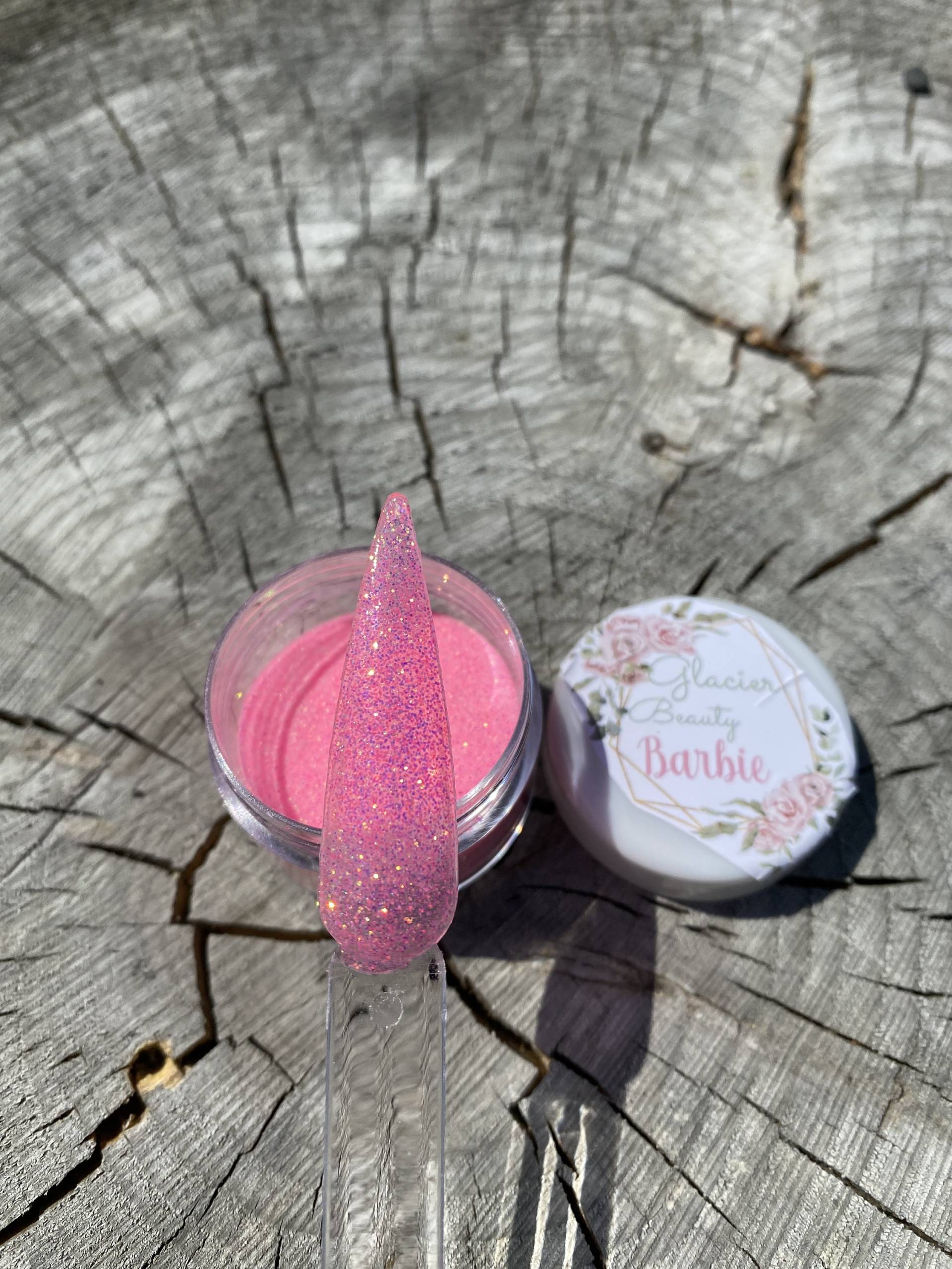 Barbie Dip Powder/Dip Nails/Acrylic Powder/Mani/Nail/Glitter von Etsy - GlacierBeautyNail