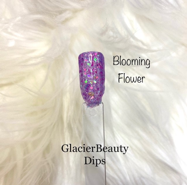 Blühende Blume Dip Powder/Acryl Nägel von Etsy - GlacierBeautyNail