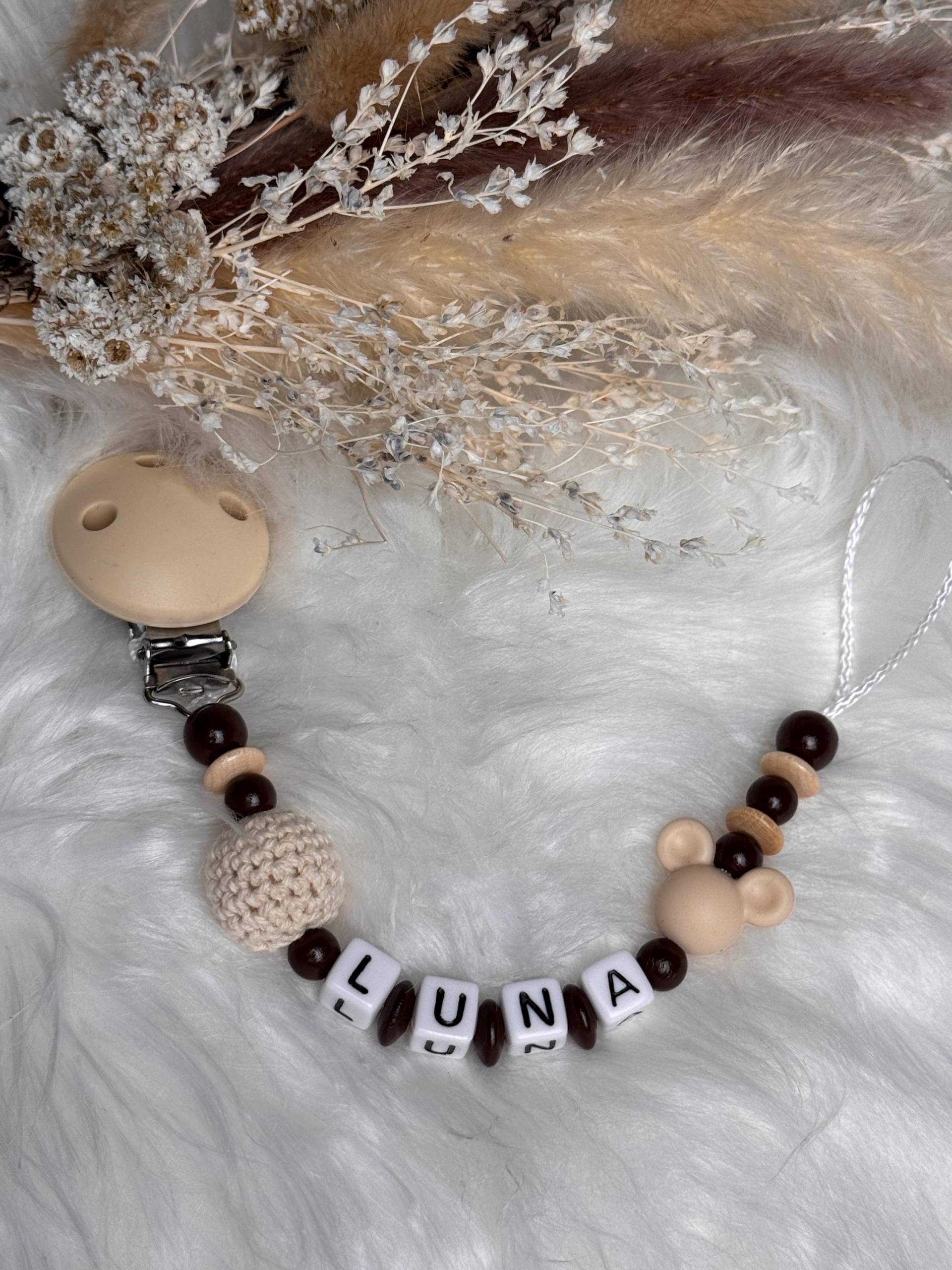 Schnullerkette Mit Namen, Schwarz Gelb, Fußball, Geschenkidee, Babyparty, Personalisiert von Etsy - GlamAccessoires