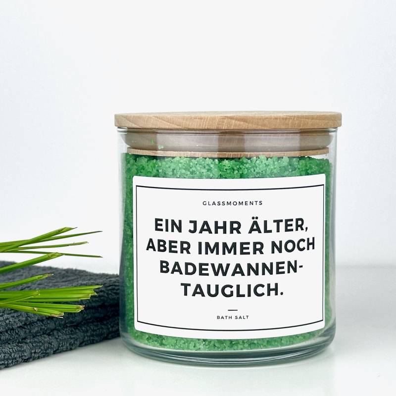 Badesalz Behälter Mit Lustigem Spruch | Glas, Holzdeckel Lustiges Geschenk Geburtstag Mutter Vater Oma Opa Badewanne Freundin Deko Bad von Etsy - GlassMomentsDE