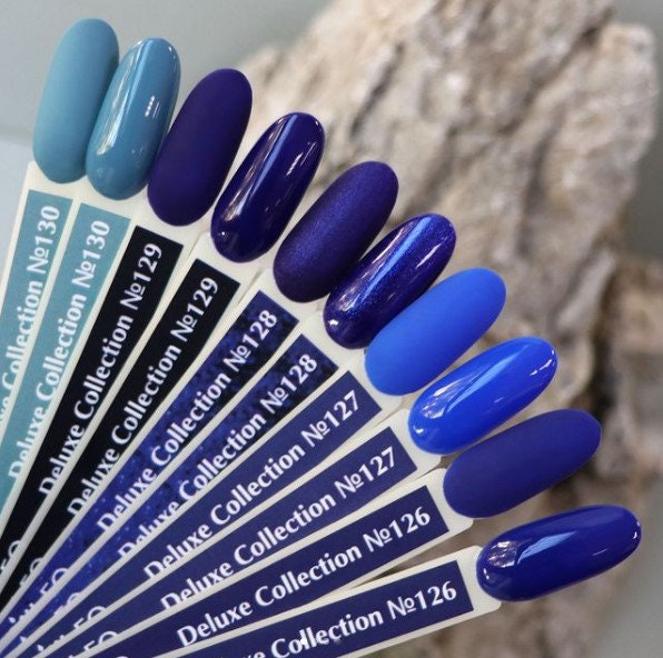 Komilfo Dunkelblau Gel Polish Navy Aqua Nagellack Royal Blau Lack 8Ml Nailart von Etsy - Glifada