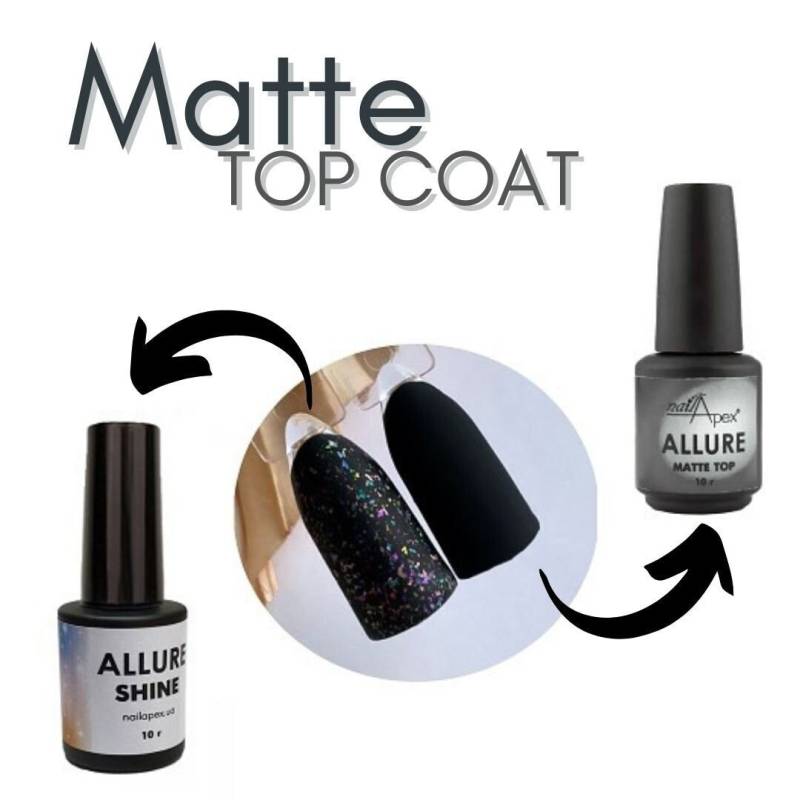 Nailapex Allure Matte Top Mantel Matt Samt Flake Cover Für Nail Art von Etsy - Glifada