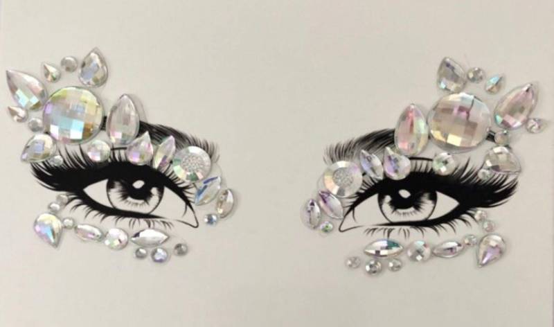 Mgb Party Eye Gems/Gesichtsschmuck Edelsteine Festival Schmuck Strass Aufkleber von Etsy - GlitterboutiqueGB