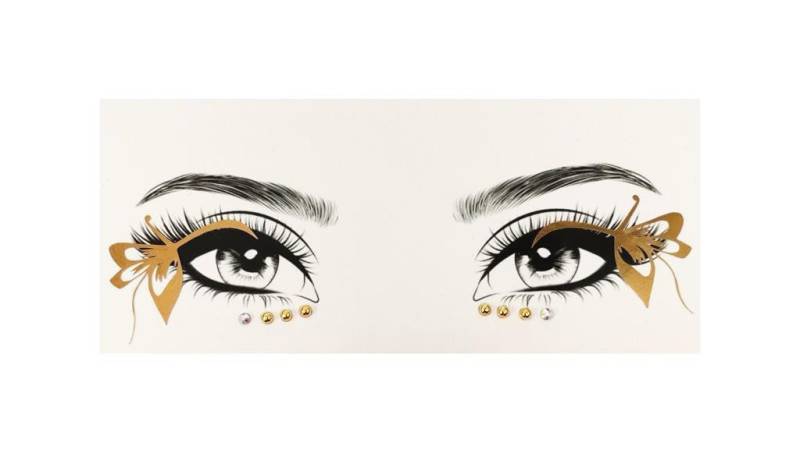 Mgb Selbstklebender Gold Schmetterling Eyeliner|Gesicht Edelsteine|Gesicht Schmuck |Party Aufkleber/Party Juwelen von Etsy - GlitterboutiqueGB