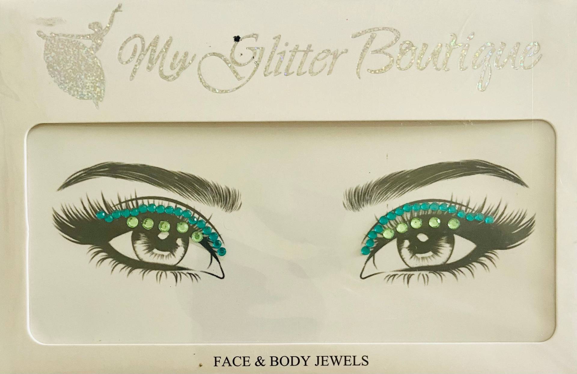 Mgb Selbstklebender Grüner Eyeliner/ Party Juwelen/Gesichtsaufkleber/ Gesichts Juwelen/ Aufkleber/ Festival Aufkleber von Etsy - GlitterboutiqueGB