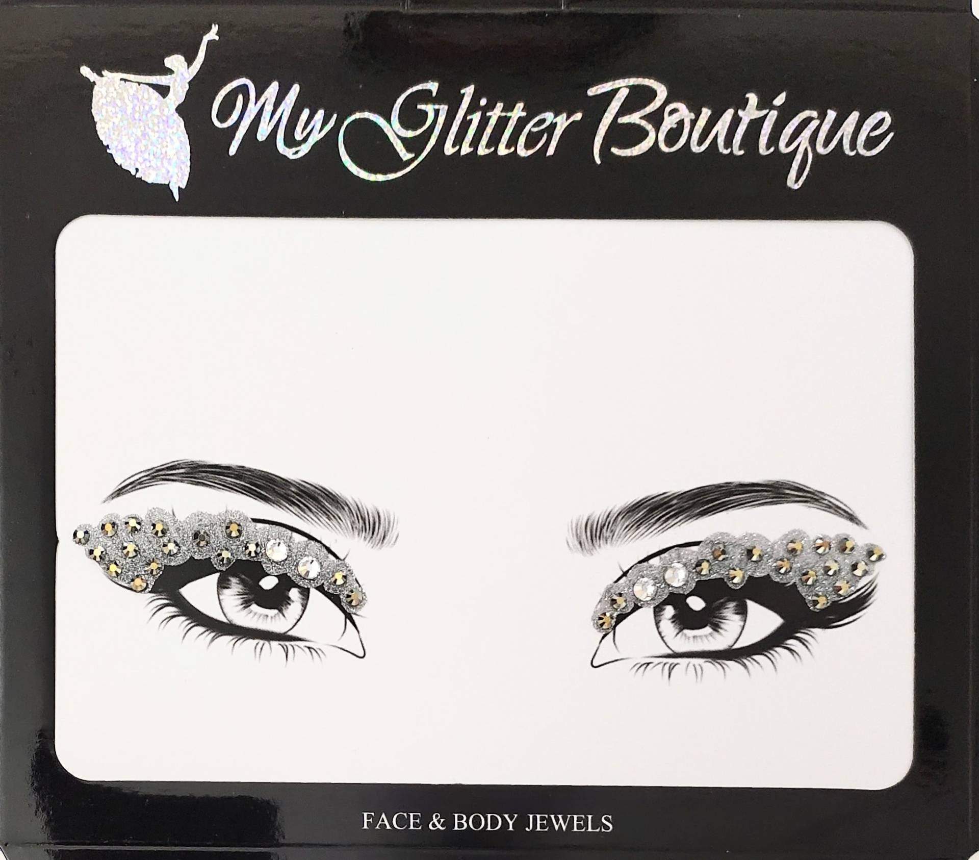 Mgb Silber Glitzer Eye Liner Aufkleber von Etsy - GlitterboutiqueGB