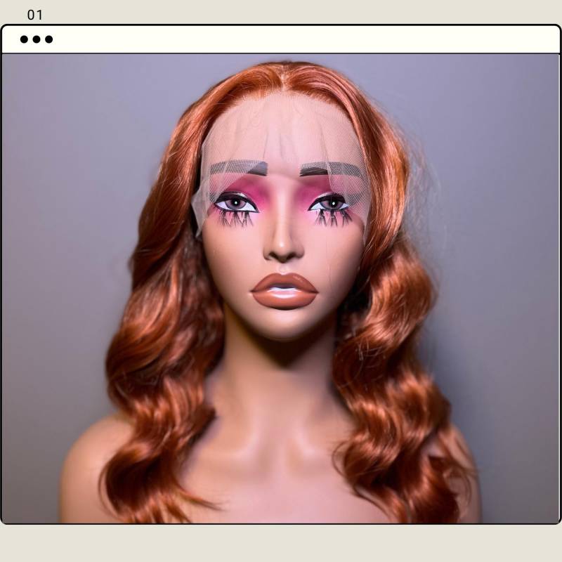 Mesh Lace Front Auburn Ginger Gewellte Perücke, Cosplay 13x4 Perücken, 26 "'drag Queen Versandfertig von Etsy - GlitzWigs