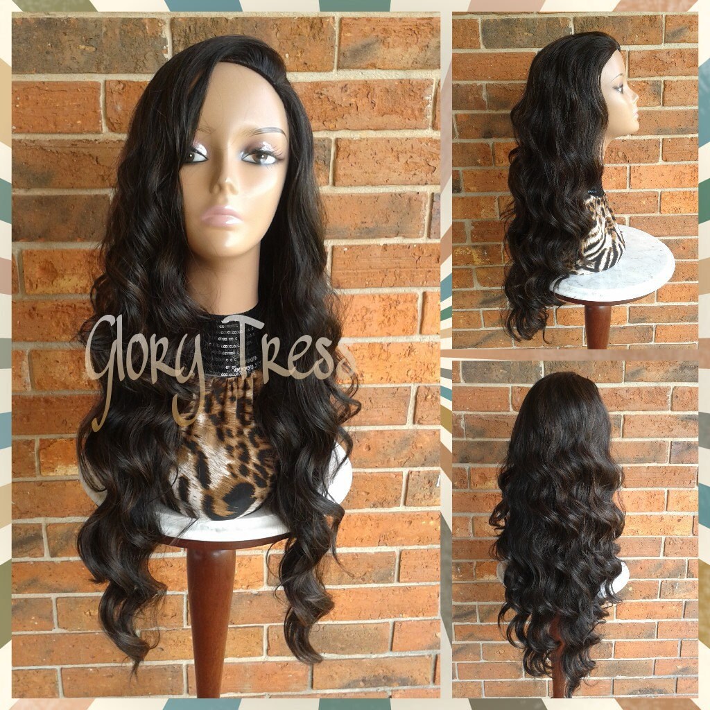 Clearance // Lange Körperwelle Halbe Perücke, Schwarze Perücke Mit Rotbraunen Akzenten, Lockere Wellen Lily Clearance // Lange Körperwelle Halbe Perücke, Schwarze Perücke Mit Rotbraunen Akzenten, Lockere Wellen Lily von Etsy - GloryTress