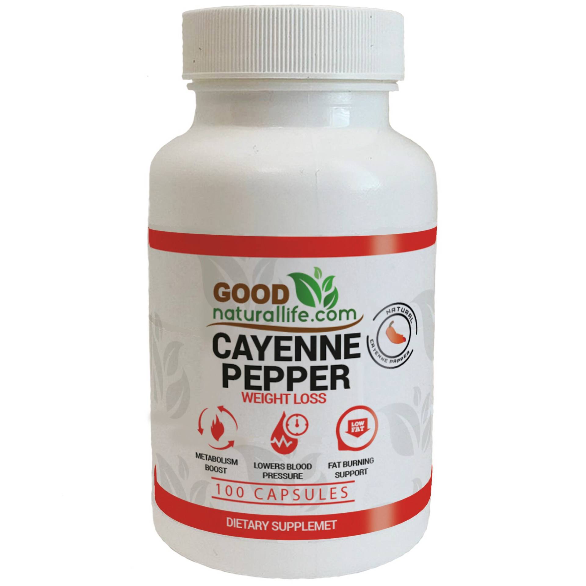 Cayenne Peppers 100 Kapseln von Etsy - Goodnaturallife