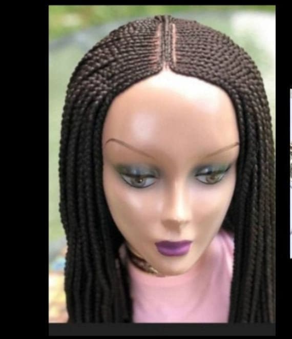 Geflochtene Perücke, Ghana-Perücke Am Verschluss, Spitzenperücke, Zöpfe, Schwarze Frauen, Cornrows, Limonade Twists, French Ghana-Zöpfe von Etsy - GozellasCreations