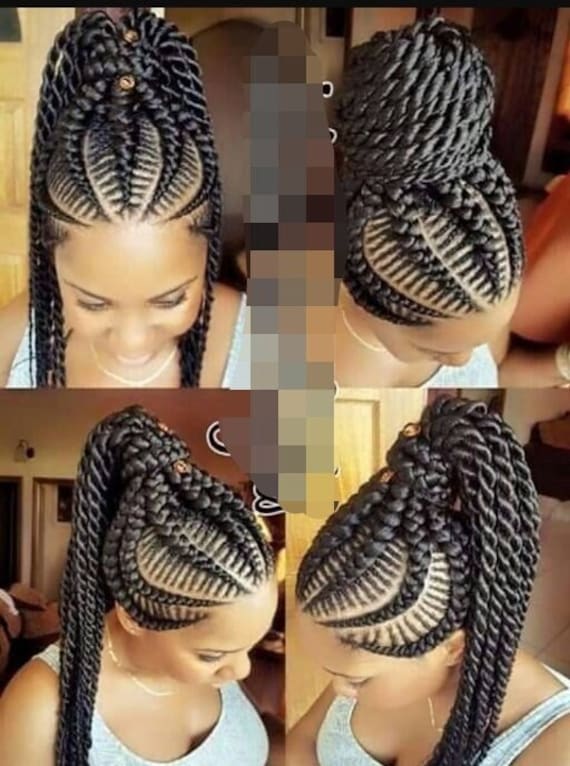 Geflochtene Perücke, Perücke Für Schwarze Frauen, Cornrows, Cornrow Maßgeschneiderte Ghana Volle Spitze von Etsy - GozellasCreations