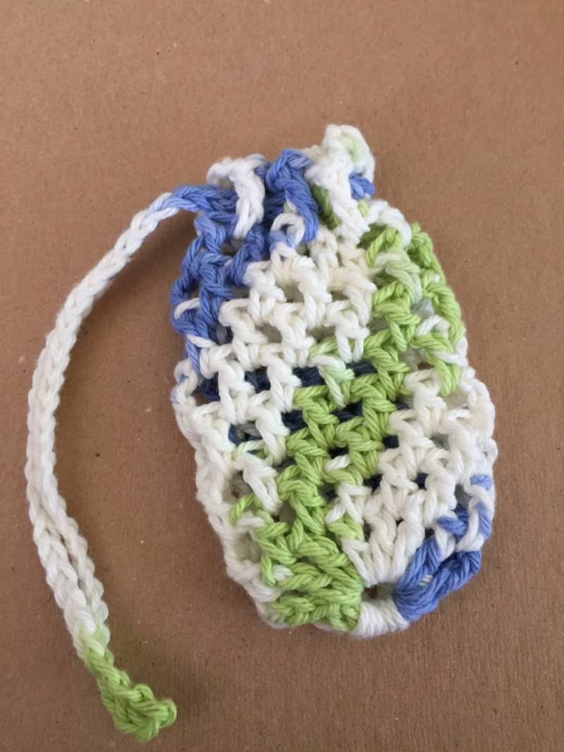 Blau Grün Weiche Scrubber Seife Sack von Etsy - GraciousRainShop