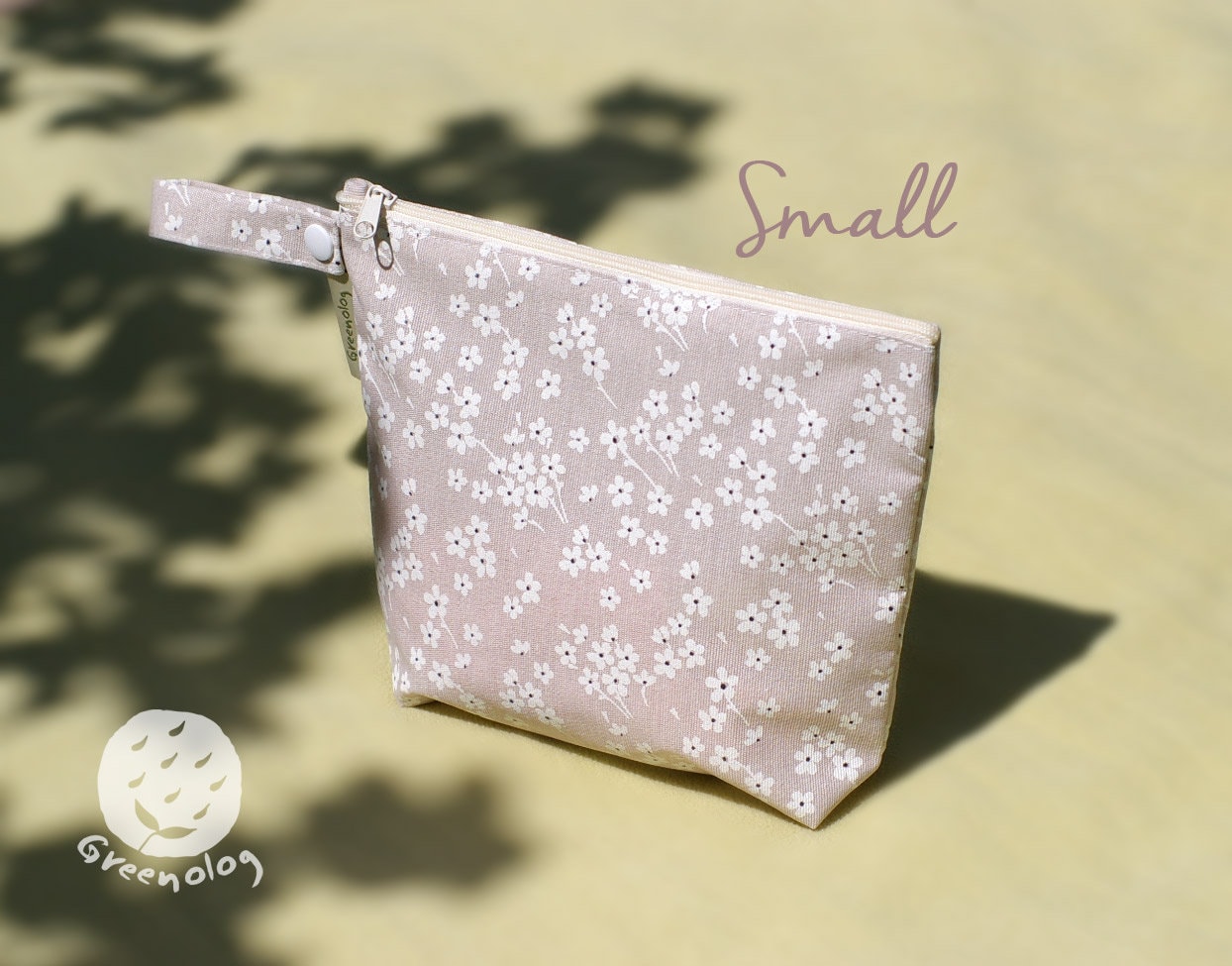 Wet Bag Size S/L With Pink Flowers von Etsy - Greenolog