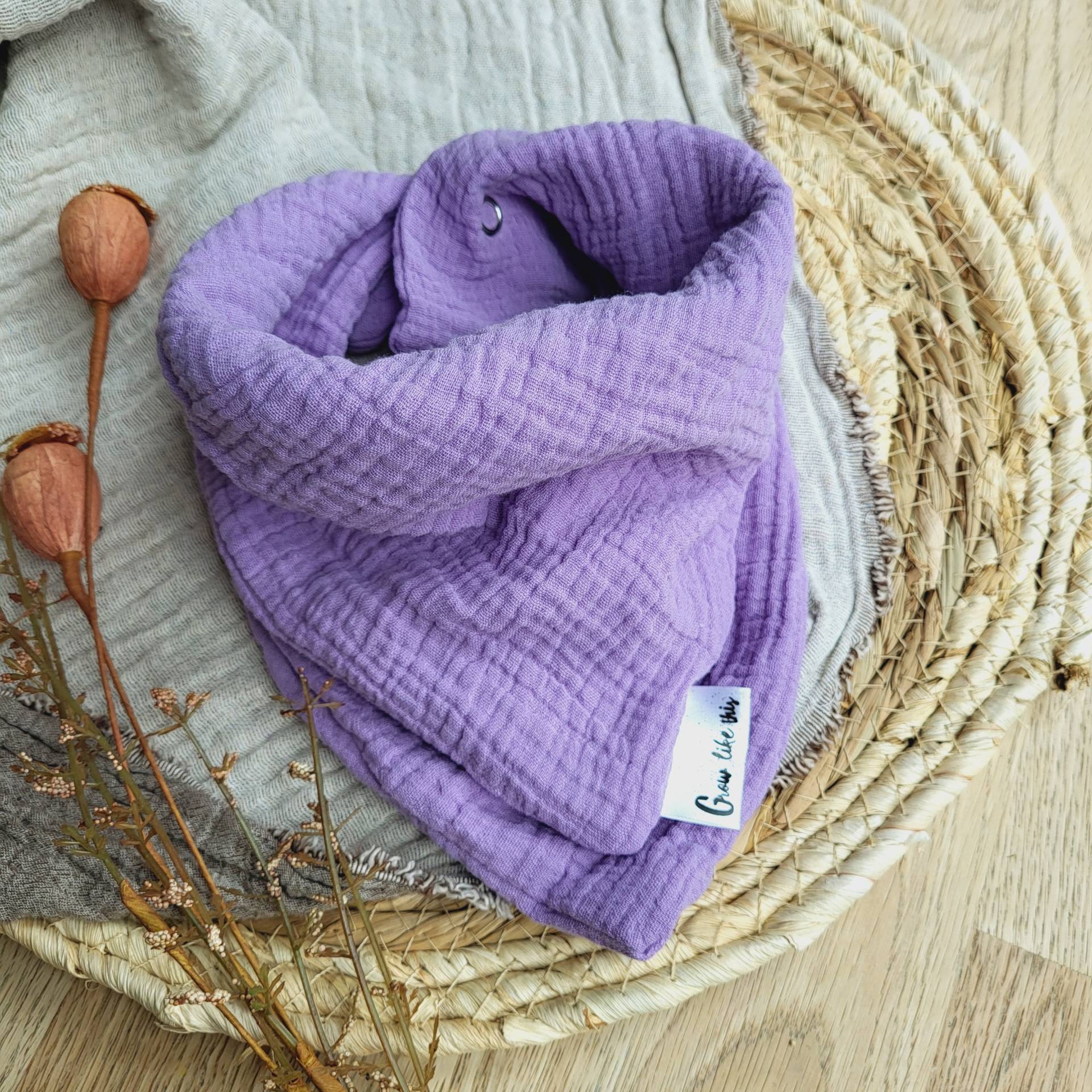 Lagentuch, Halstuch Aus Musselin Lavendel, Musselintuch Kind, Kinder, Baby, Loop, Spucktuch von Etsy - GrowlikethisShop