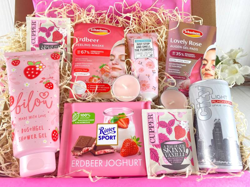 Geschenkbox Valentinstag Muttertag Geburtstag Mama Freundin Beauty Wellness Rosa von Etsy - HANSELSSHOP