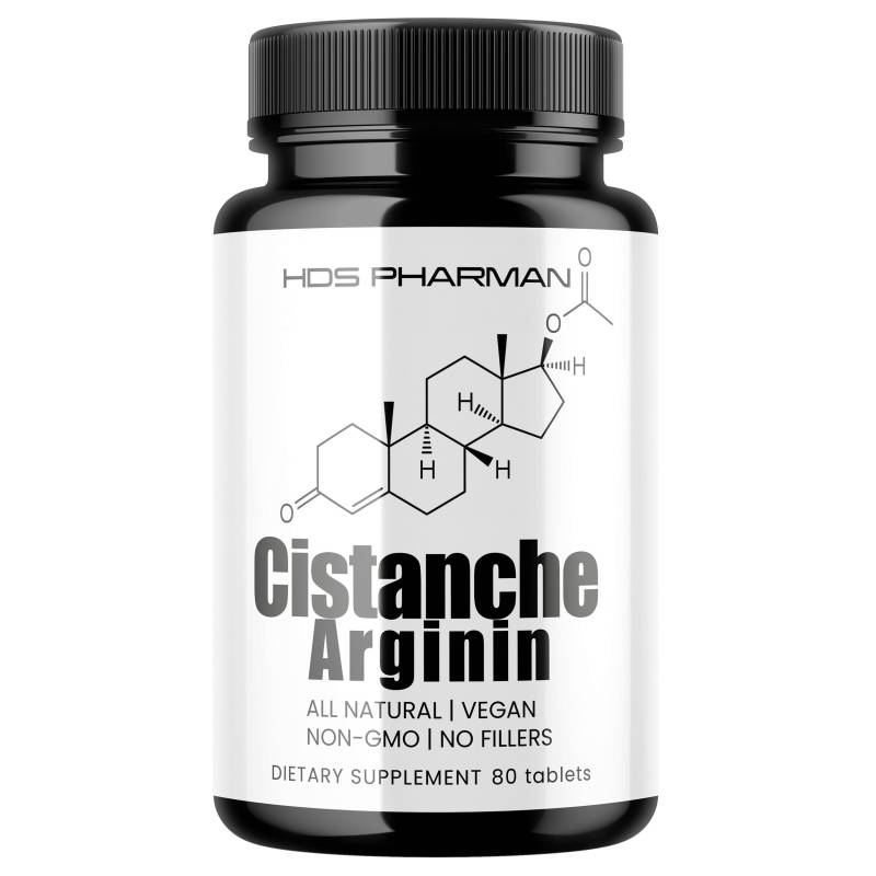 Cistanche Tubulosa + Arginine - Vegan Tablets | 80-Day Supply All-Natural & Handmade von Etsy - HDSPharman