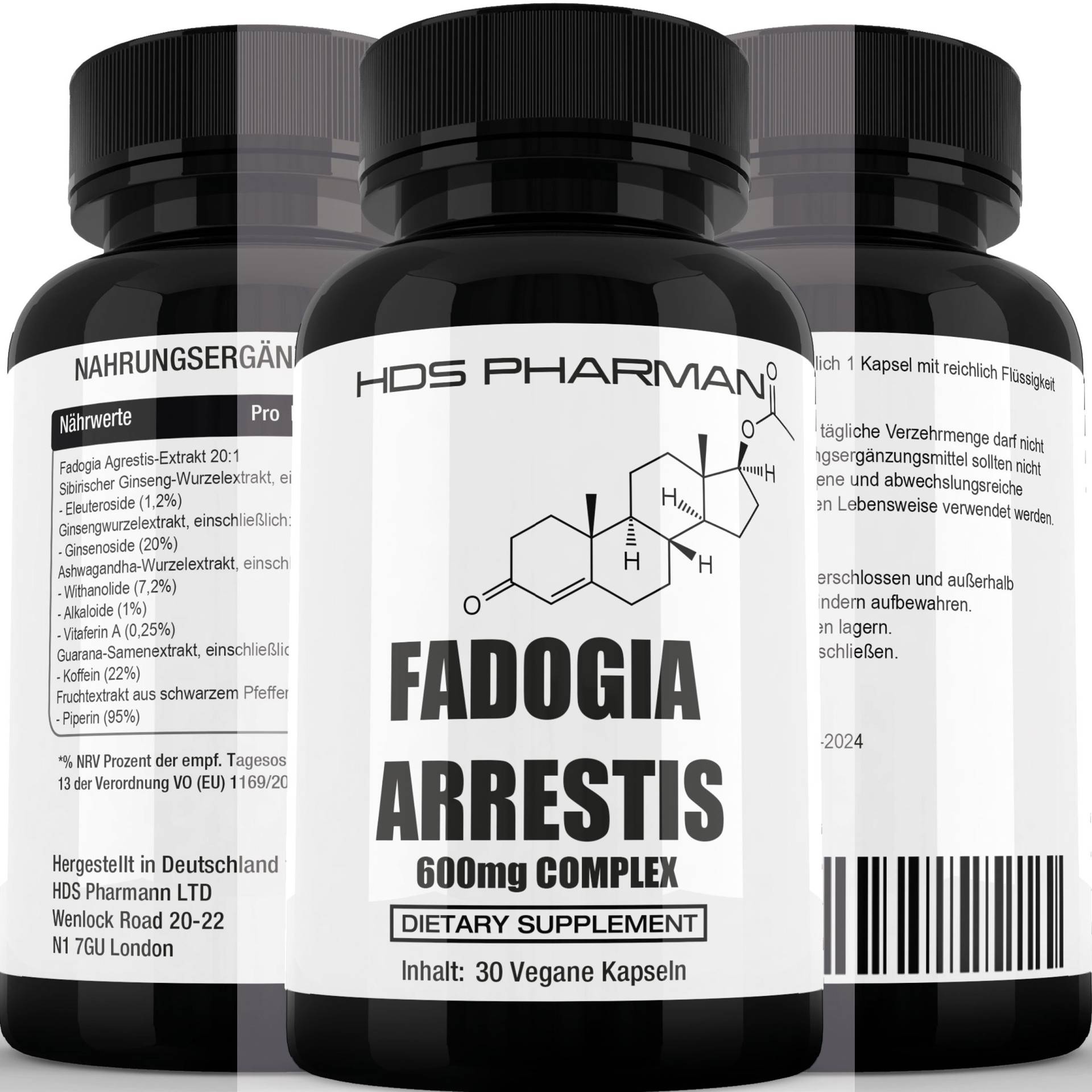 Fadogia Agrestis Complex - Natural Boost | 600Mg 201 Extract Vegan Handmade 120 Capsules von Etsy - WildRootNatural