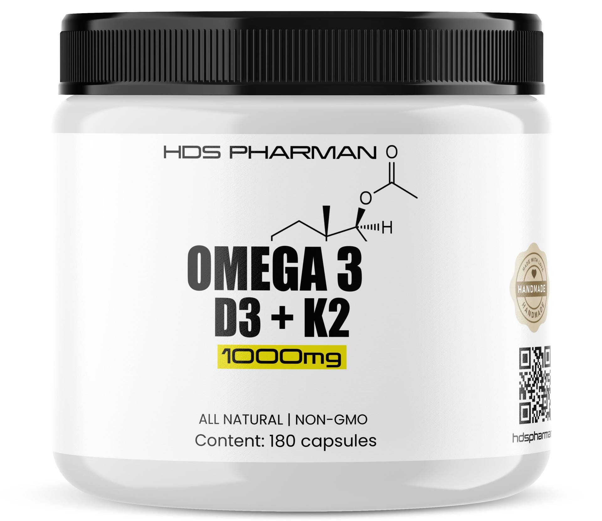 Omega 3 Mit Vitamin D3 K2 180 Kapseln von Etsy - WildRootNatural