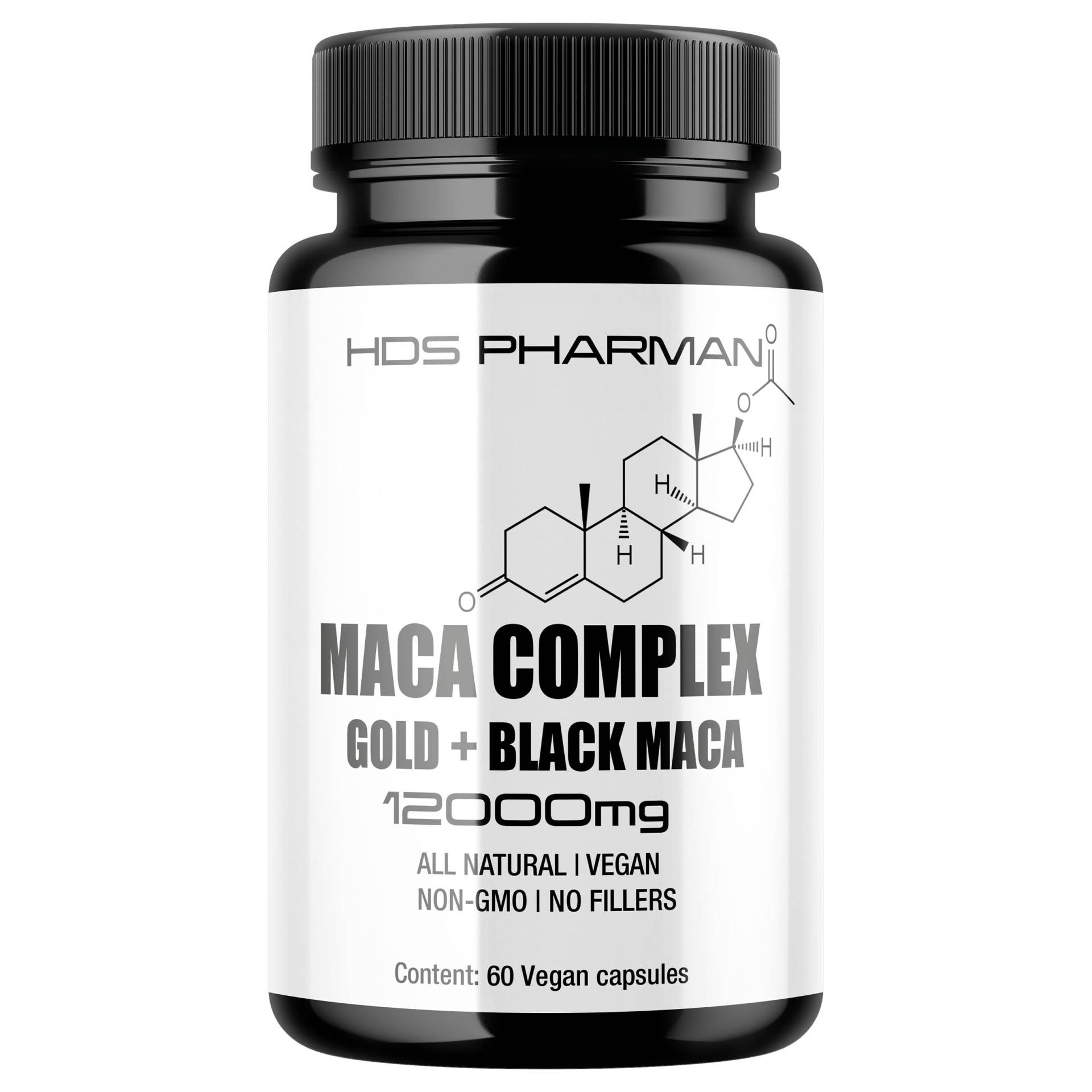 Organic Black Maca Capsules - 5000Mg 10x Extract Powder All Natural, No Fillers- H.d.schaufert von Etsy - HDSPharman