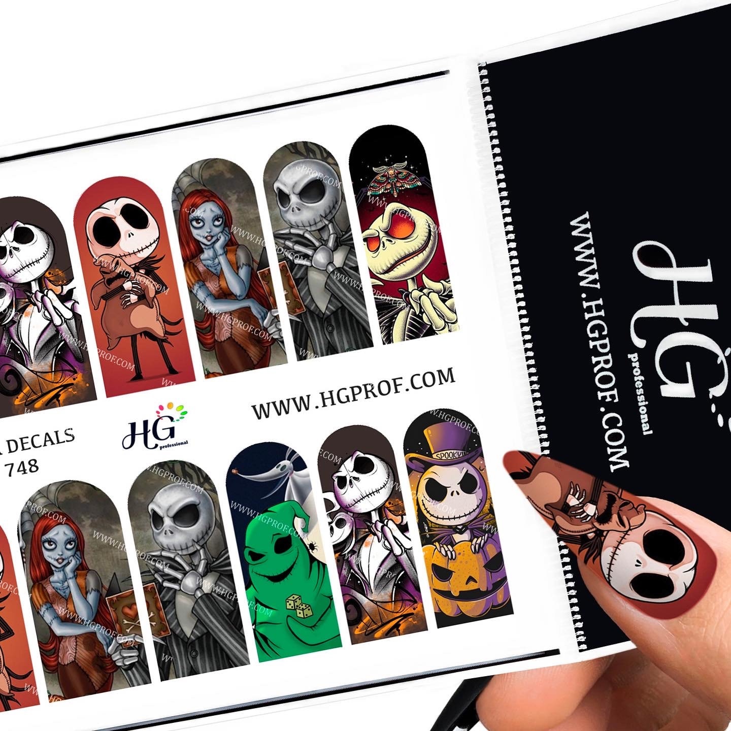 748 Water Decals, Halloween, Jack Skellington, The Nightmare Beträgt Vorweihnachten von Etsy - HGPROFESSIONAL