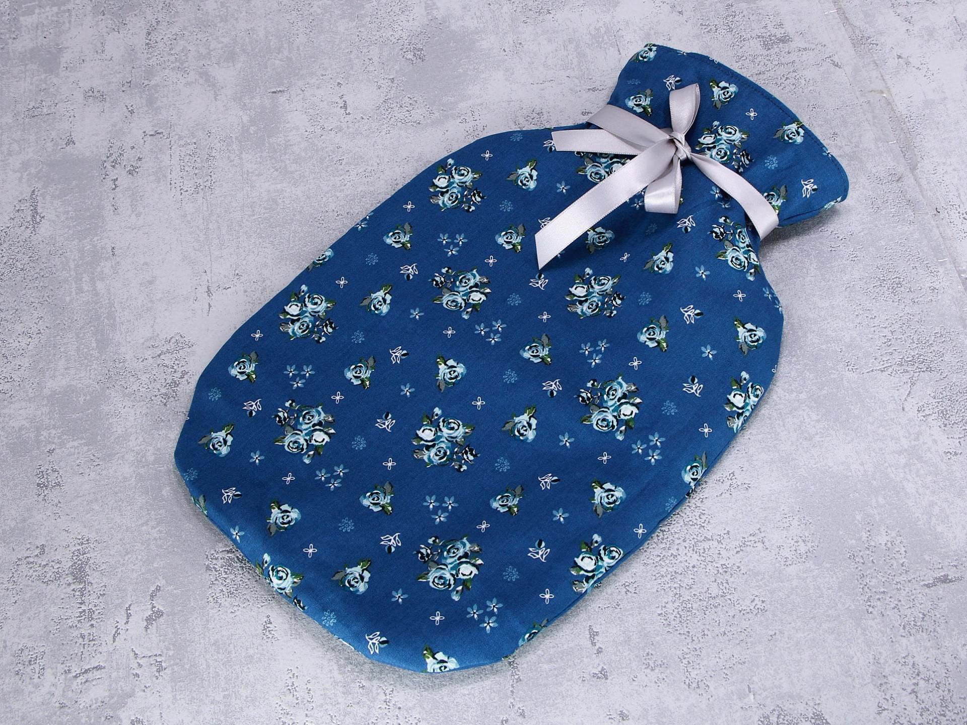 Wärmflaschenbezug, Blau Mit Blümchen, Bezug Für Wärmflasche von Etsy - HKModeHandmade