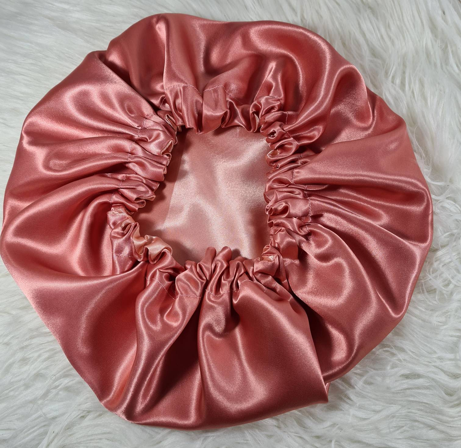 Rose Pink-Tiefe Wende Satin Haarhaube|Satin Gummizug, Schlafmütze Mütze, Kopftuch. Nachtschlaf, Schützende Frisur von Etsy - HTCollections