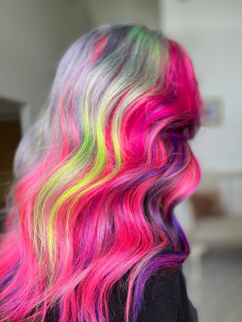 Custom Color Perücken Regenbogen Haar Pride Einhorn von Etsy - Hairbylunabelle