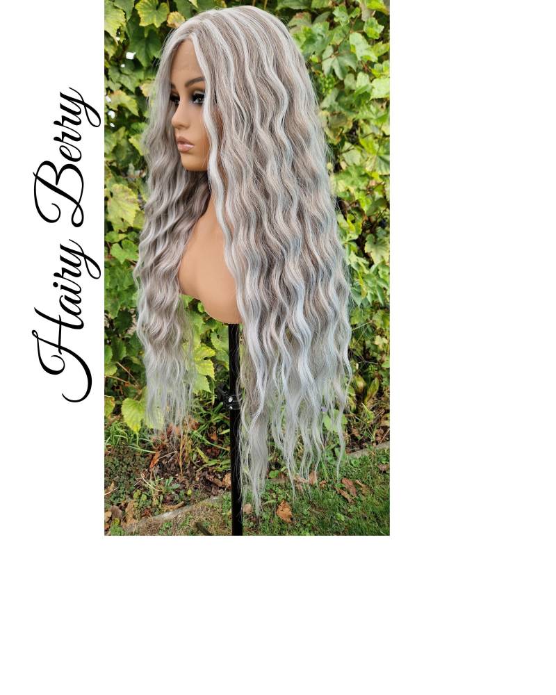 30-Zoll, Lace Front Perücke, Ziehen Sie Königin Platin Blonde Cosplay Perücken Für Schwarze Frauen, Weiße Barbie Perücke von Etsy - HairyBerrysWigs