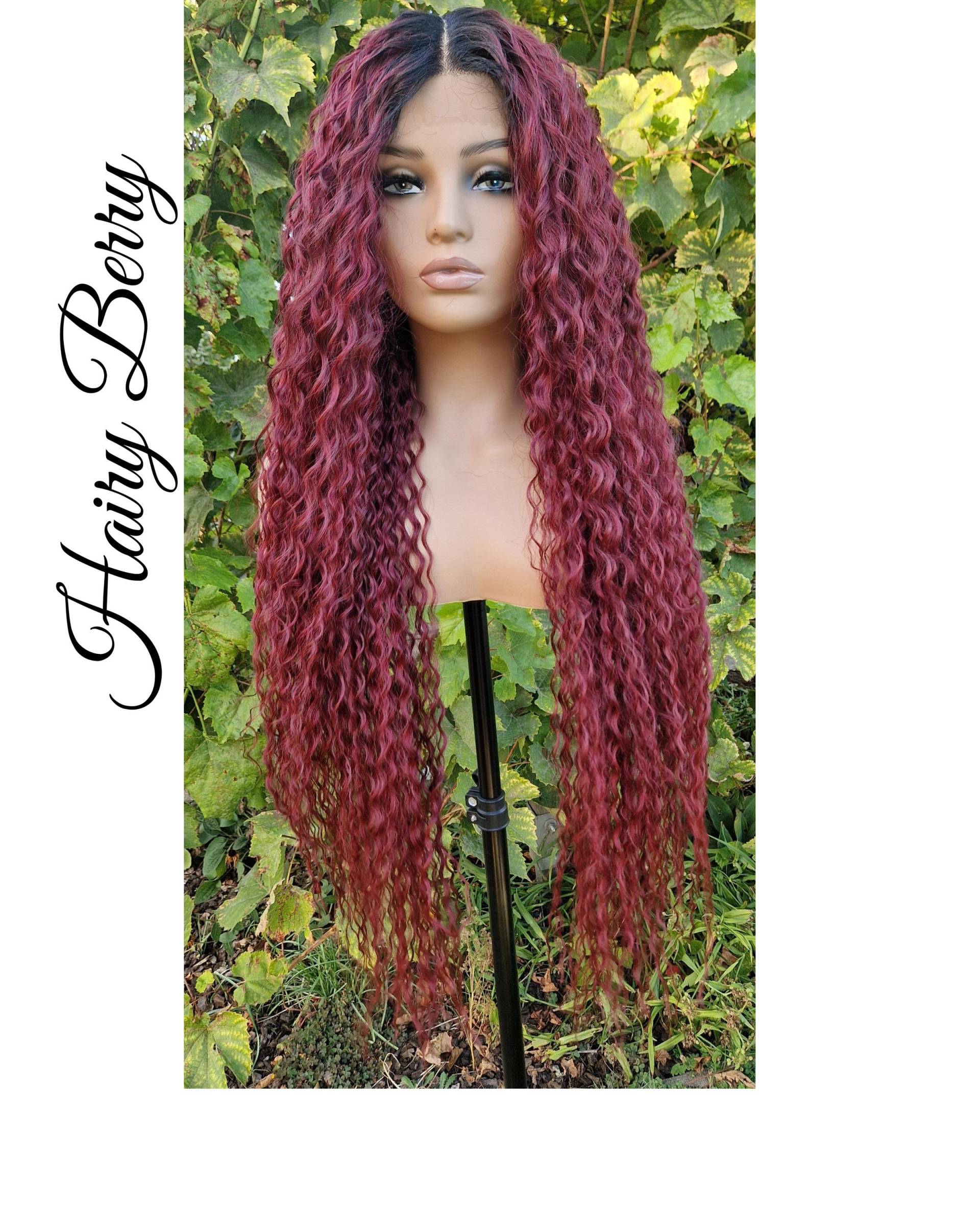 36 Zoll, Lace Front Perücke, Ziehen Sie Königin Perücken Für Frauen, Cosplay Rote Schwarze Weiße von Etsy - HairyBerrysWigs