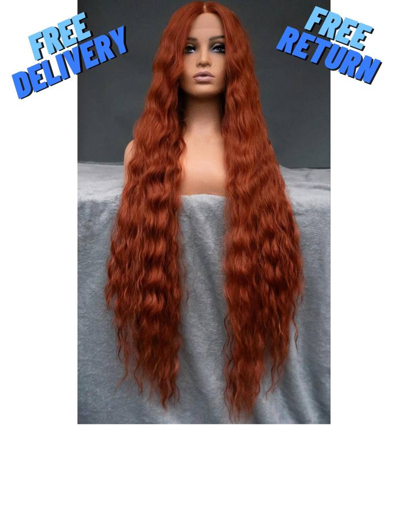 42 Zoll, Lace Front Perücke, Ziehen Sie Königin Perücken Für Frauen, Cosplay Rote Schwarze Weiße von Etsy - HairyBerrysWigs